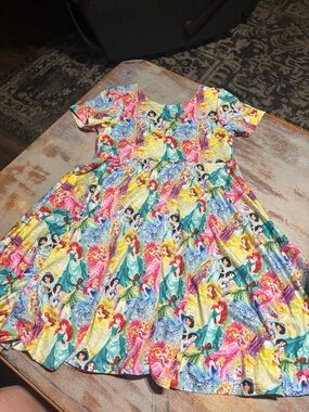 Girls' Multicolor Disney Princess Skater Dress